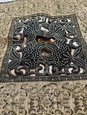 Set of 2 Gold/Black Cushion