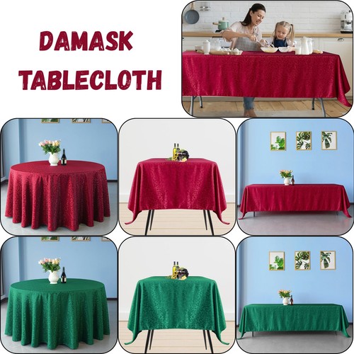 Damask table cover cloth - damask, in