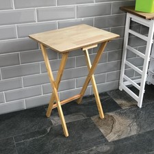 Folding Snack Table Natural