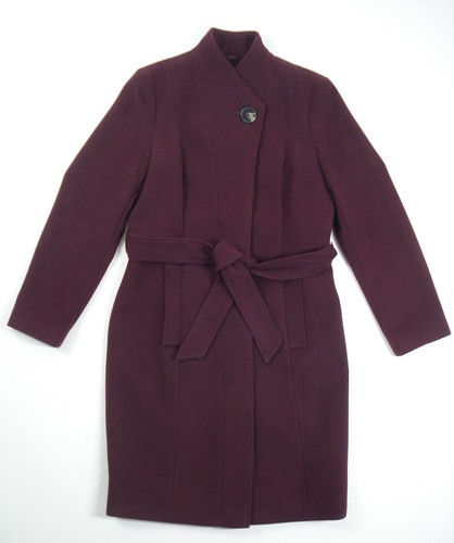 Dress coat women s - m&s, plum