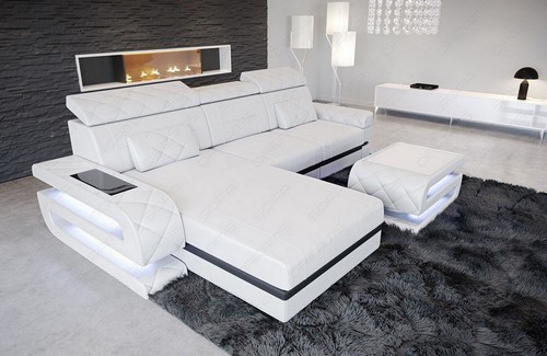 Leather corner sofa modern - corner,