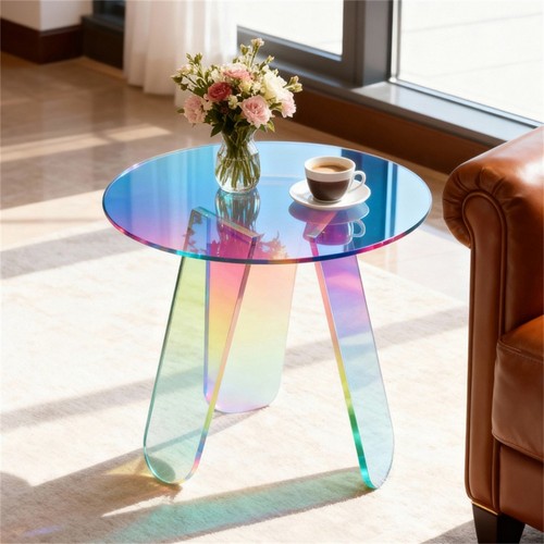 Round iridescent acrylic - round,