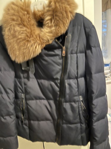 Zara pufer women navy coat - women's,