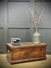 Antique Pine Storage Chest –