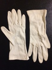 Masonic White Gloves Pair Small Size 7 Dents Nylon Freemason Mason 