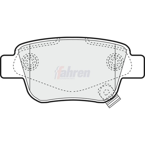 Brake pads set - brake, toyota