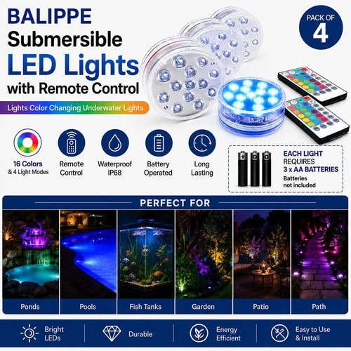 Balippe submersible rgb - rgb, led