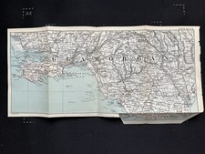 Antique map of Glamorgan coast