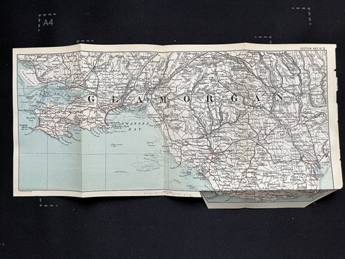 Antique map glamorgan coast - antique,
