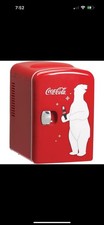 Coca-Cola Retro Personal 6-Can Mini Fridge Refrigerator Red Bear