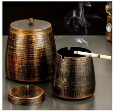 Outdoor ashtray with lid - ashtray, for