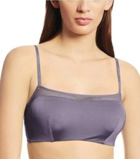 Calvin Klein Purple Cami Bandeau Wired Mesh Detail Bra Size 36C/80C - BNWT