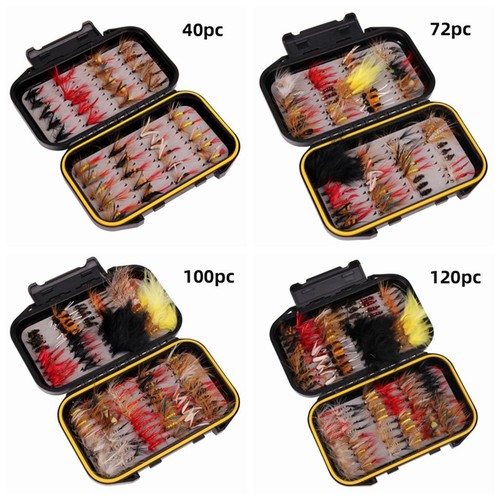 120pcs box fly fishing - 40-120pcs/box,