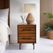 Carlton 2 Drawer Bedside Table