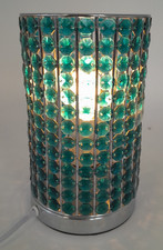 Homebase Blue Openwork Table Night Lamp Working A84 G174