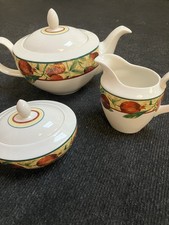 Royal Doulton Everyday Augustine Tea Pot Lidded Sugar Bowl & Half Pint Milk Jug