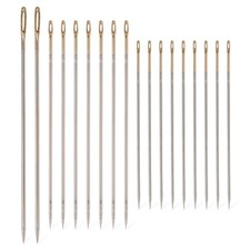 16pcs Large Eye Sewing Needles Set Leather Hand Stitching Craft Tools 3 Sizes