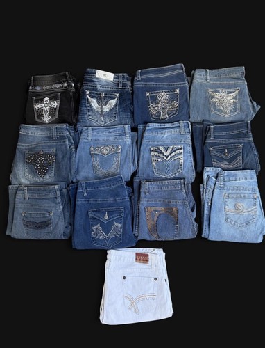 Mixed branded low rise bootcut - branded,