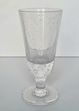 Footed Bubble Glass For Absinthe Or Champagne Dlg From Biot Or La Rochère