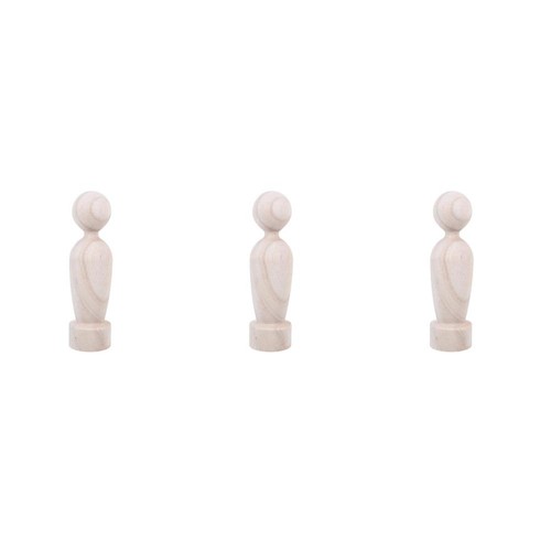 3pcs wooden stair finial - 3pcs,