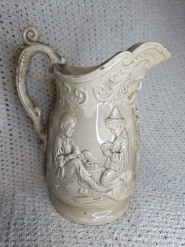 Beige cream drabware stoneware