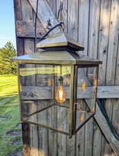 No 2  Vintage Gold Brass Lantern - Delivery Available UK