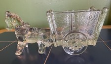 Vintage Pressed Glass Donkey