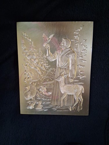 Saint francis solid brass - saint, vj