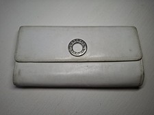 Lacoste White Genuine Leather Trifold Wallet Purse Card Holder Bag