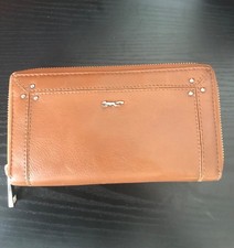 Paul Costelloe tan leather zip