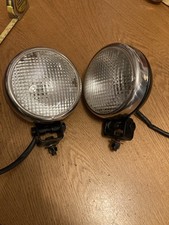 Vintage Wipac  classic car spot lamps in nice condition for age with brackets