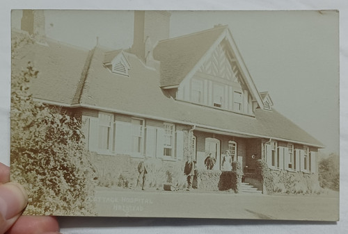 Vintage rppc postcard cottage - vintage,
