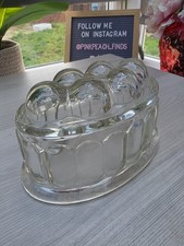 Vintage clear pressed - clear, glass