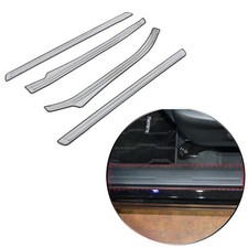 Silver external threshold door - silver,