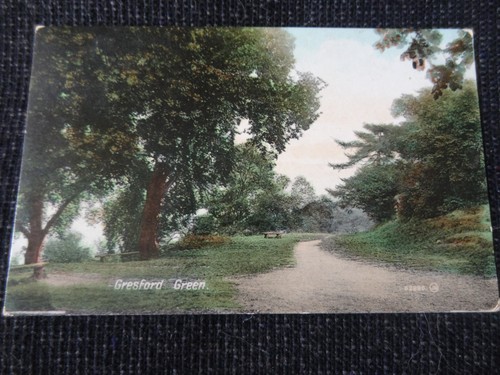 Gresford green postcard - green,