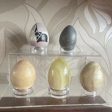 5 decorative Onyx Marble Eggs