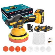 CONENTOOL 21V CORDLESS CAR POLISHER BUFFER 6INCH 2 X 2000MAH BATTERYS & CHARGER