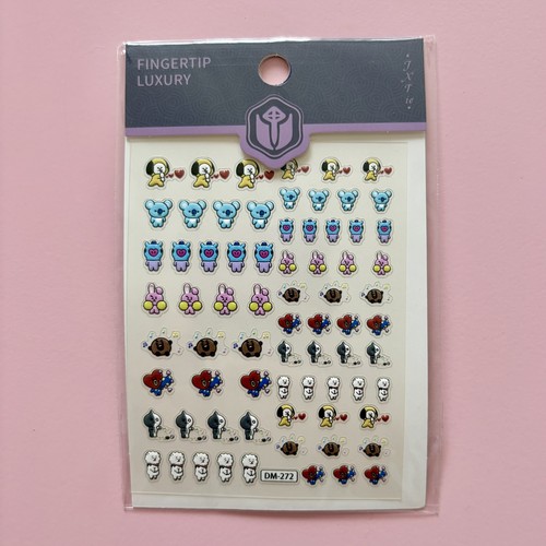 Bt21 nail stickers sheet - sheet, rj