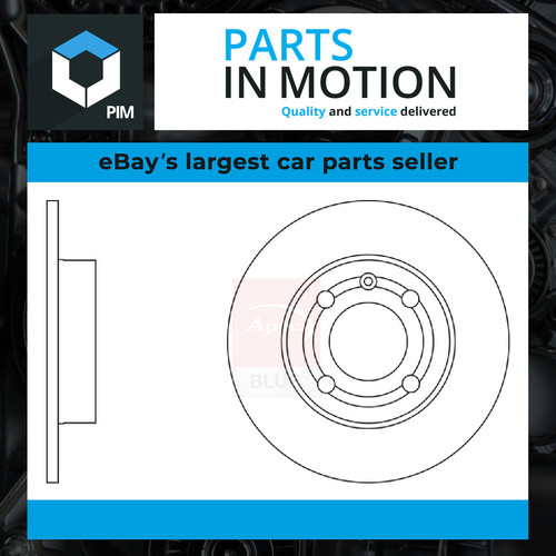 Brake discs pair solid - solid, fits