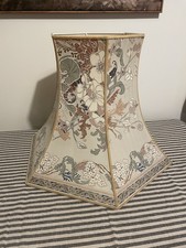 Large Vintage Lampshade for Floor Lamp Art Deco Pattern floral