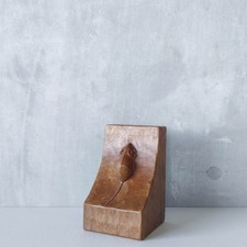 Original Robert Mouseman Thompson single adzed tooled oak bookend