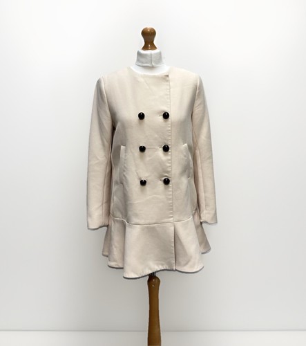 Zara woman coat - zara, cream