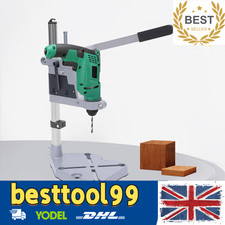 Adjustable Hand Drill Press Bench Stand Workbench Pillar Clamp Drilling Collet