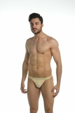 Elegance Men`s Tanga Cotton Briefs Ref:1180 Tan-Skin colour X- Large