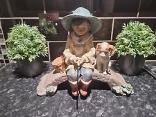 Lladro original The Old Fishing Hole Gres Figure Figurine Model 2237