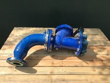 DN100 4" PN16 FLANGED BUTTERFLY VALVE 90 ELBOW PIPE & SECTION CAST IRON £150+VAT