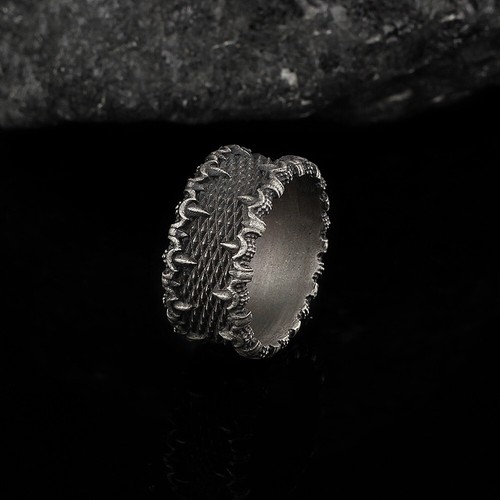 Handmade unisex silver ring - handmade,