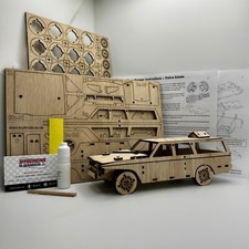 Build your own Banger - Volvo 240 Estate Wooden Slot Together Model Kit