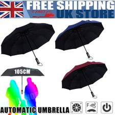 10 Ribs Strong Folding Umbrella for All-Weather Comfort Automatic Open Close