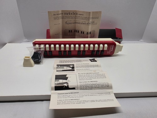 Clean red hohner alto melodica - hohner,